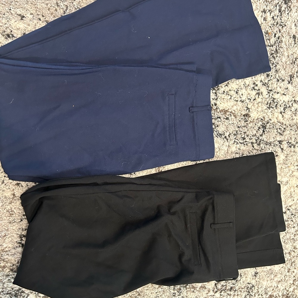 Betabrand Classic Black and Blue Pants